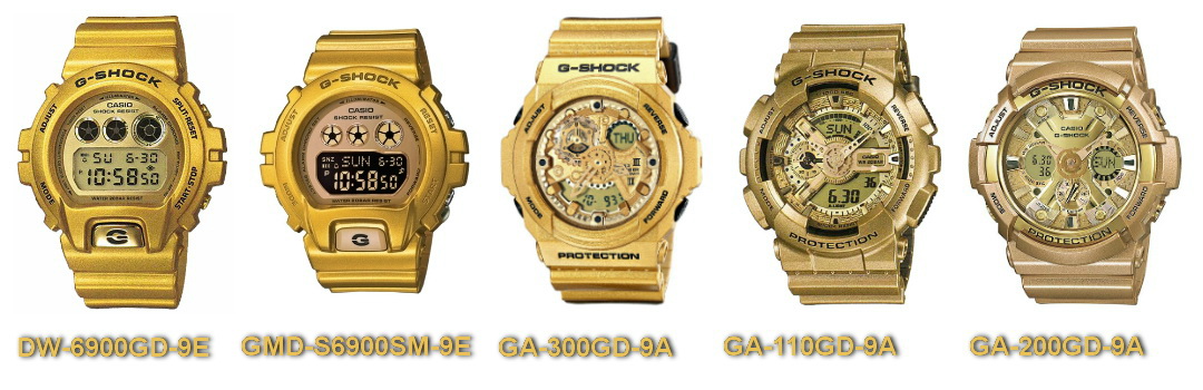 Золотые часы G-Shock gold collection